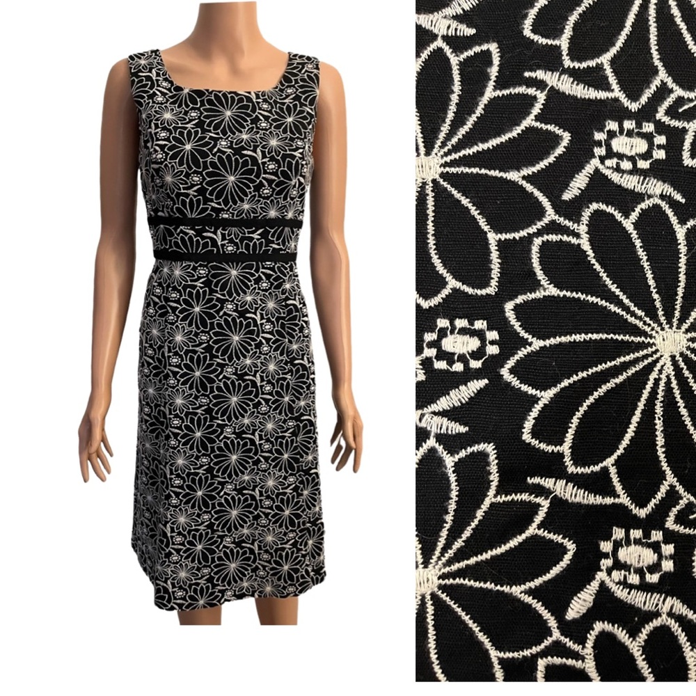 Talbots  embroidered dress.